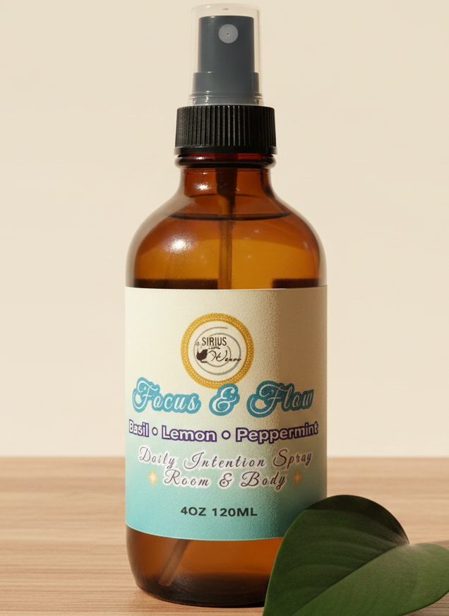 Focus + Flow Daily Intention Spray from Sirius and the Wren