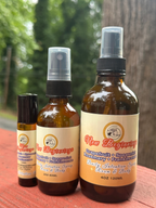 New Beginnings products together on a wooden surface with a blurred natural background
