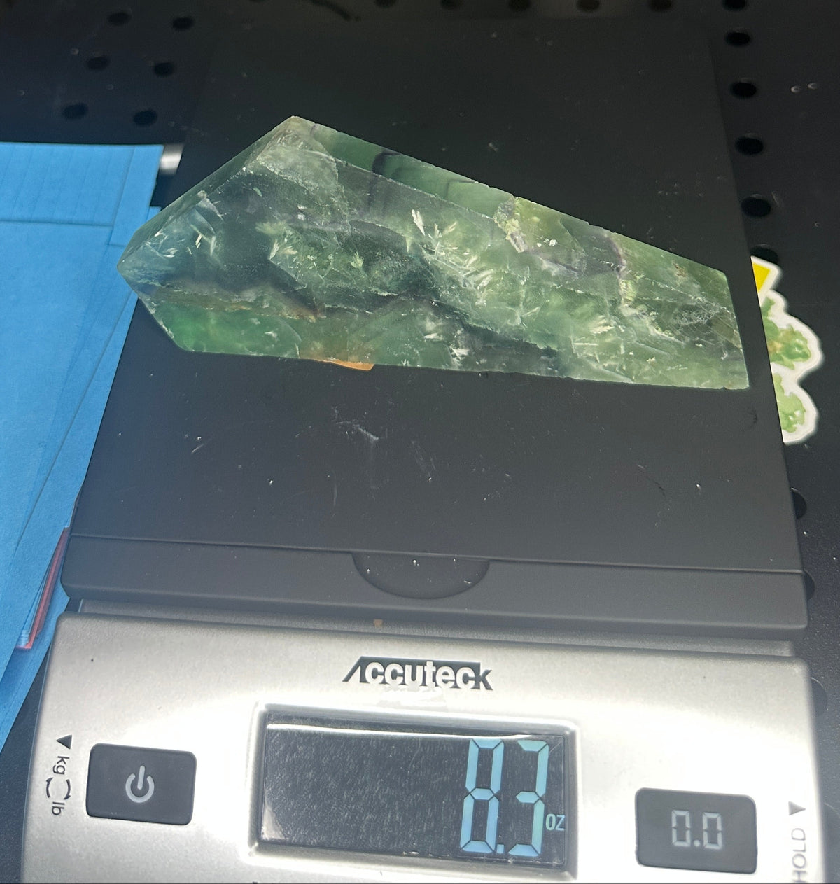 Rainbow Feather Fluorite Slab