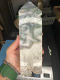 Beautiful Moss Agate Tower