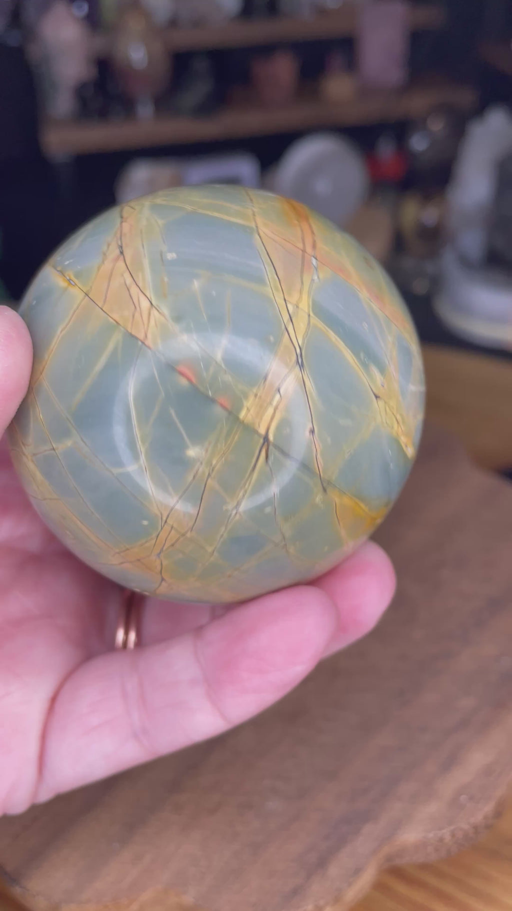 Creek Jasper Sphere - 63.2 mm