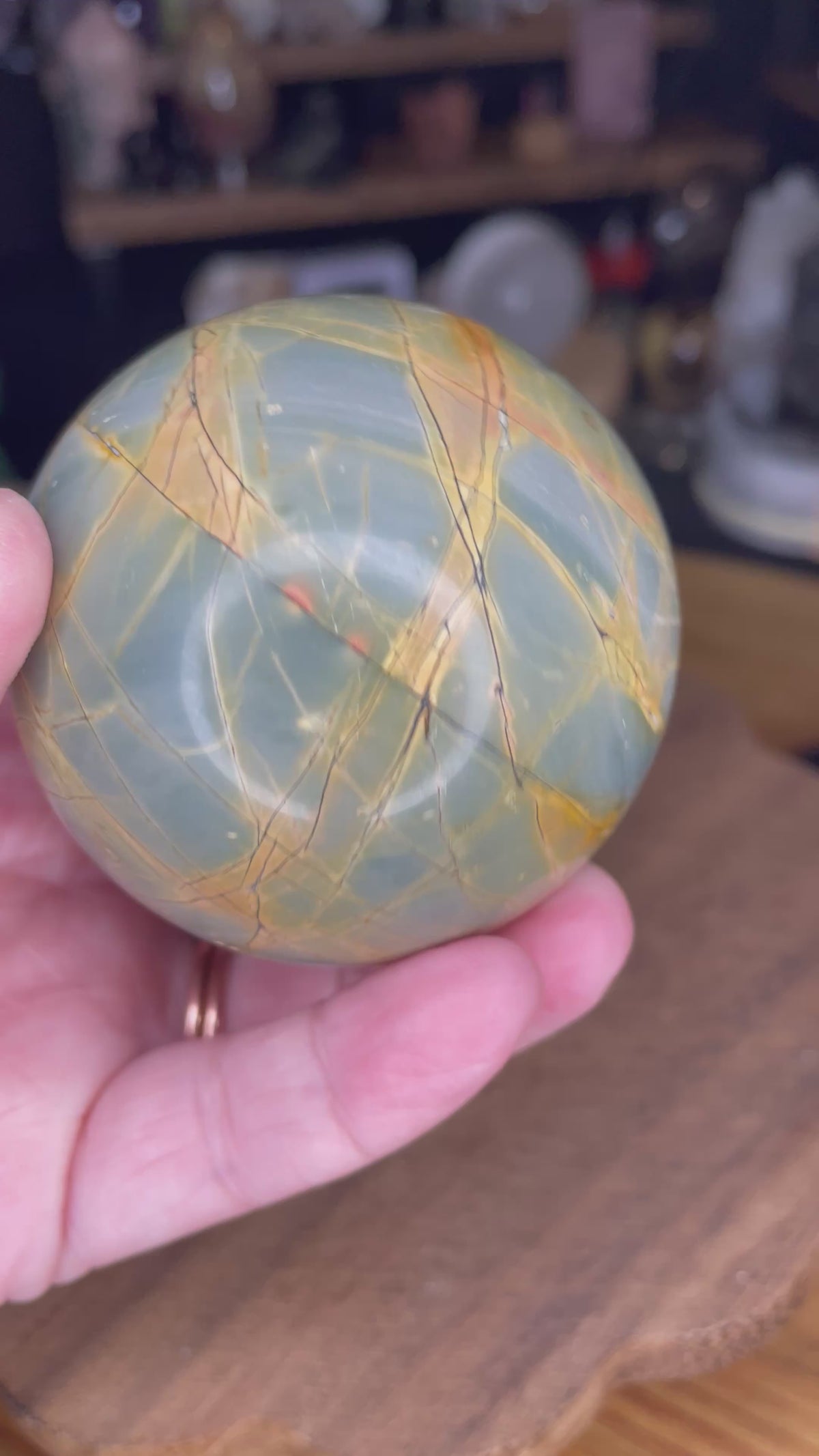 Creek Jasper Sphere - 63.2 mm