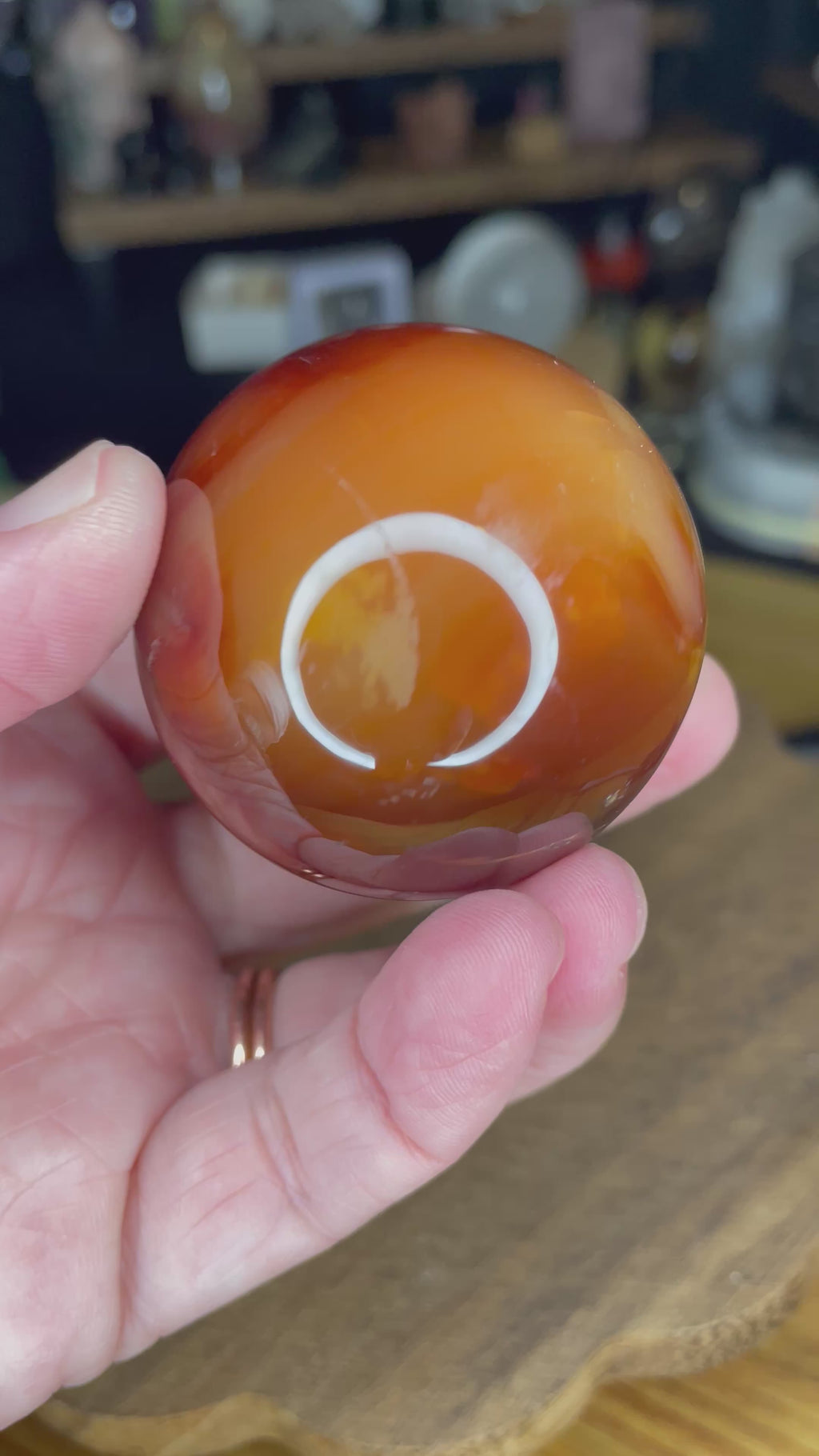 Carnelian Sphere - 48.2 mm