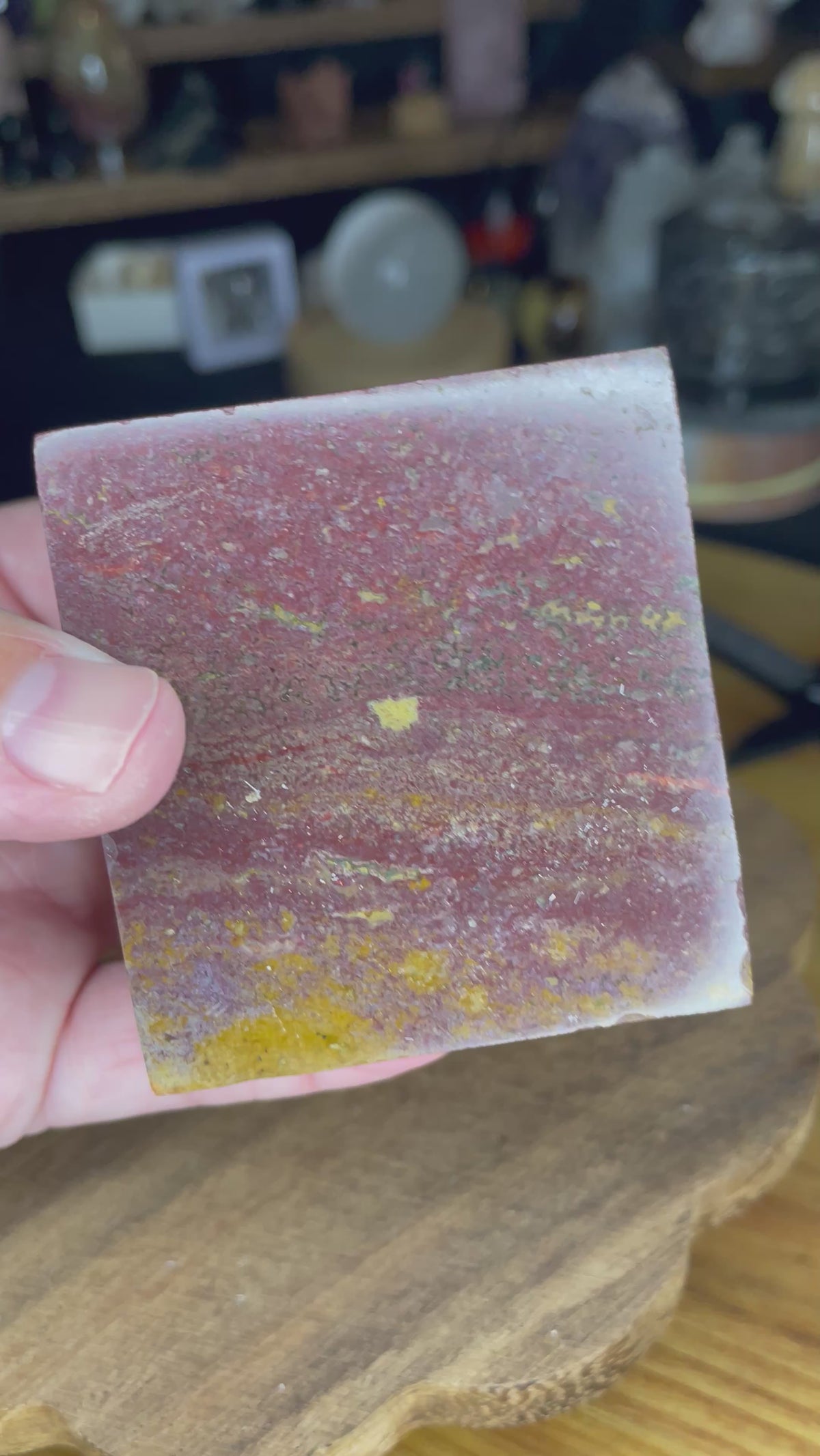 Ocean Jasper Floating Cube - 18.5 oz