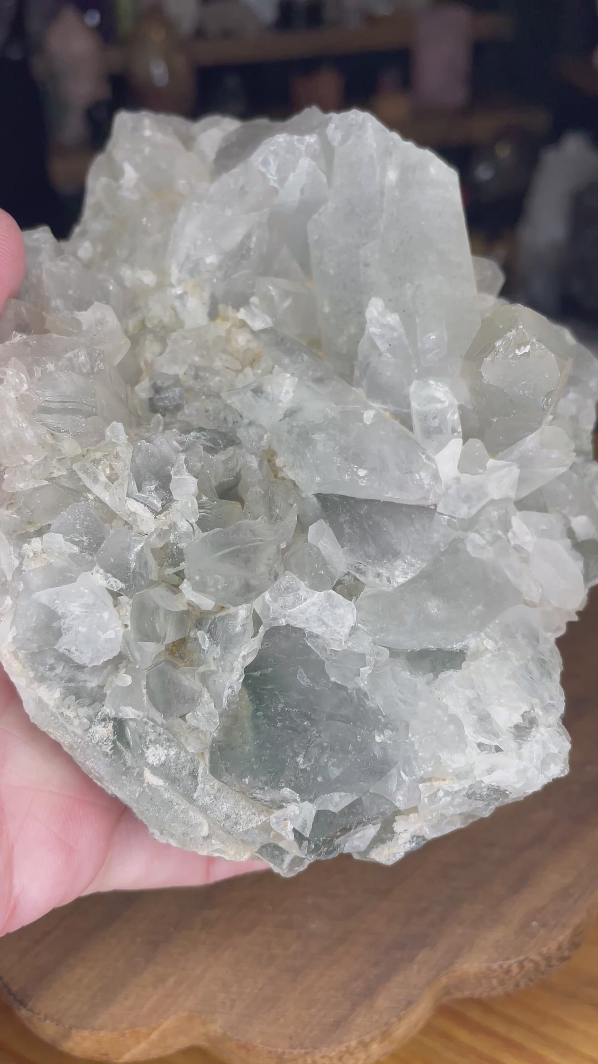 Brazilian Blue Tara Quartz Cluster - 600 g