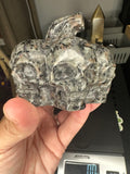 Yooperlite Pumpkin Skull Carving, UV reactive Halloween decor
